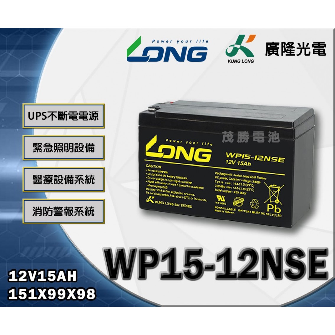 WP15-12NSE (鎖入式)